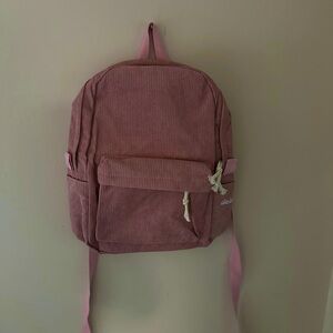 Pink Corduroy Backpack. Chrissy Stranger Things Costume.